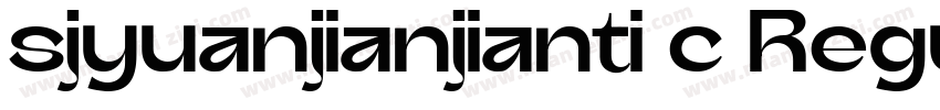 sjyuanjianjianti c Regular字体转换